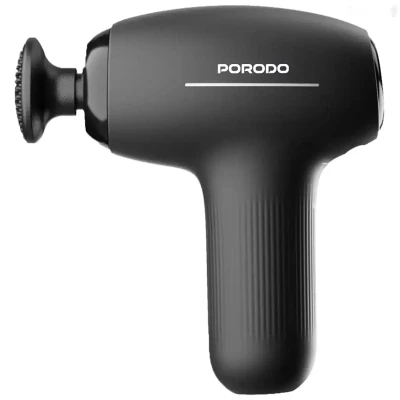 Мини массажер Porodo Lifestyle Cordless Mini Massage Gun, черный — миниатюра 2