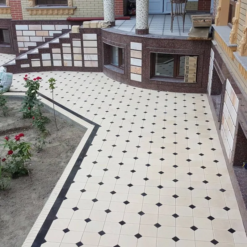 Укладка тротуарной плитки