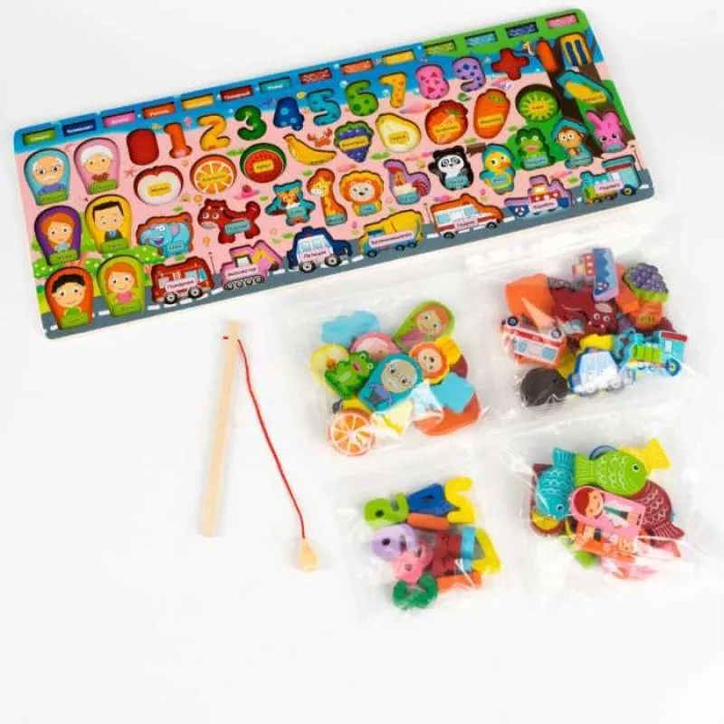 Логарифмическая доска сортер рыбалка на магнитах