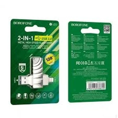 Флеш накопитель USB3.0+Type-C Borofone BUD3 128Gb