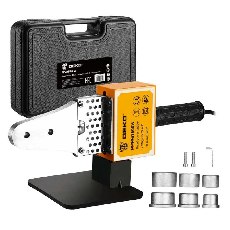 Аппарат для сварки пластиковых труб 1600W Deko