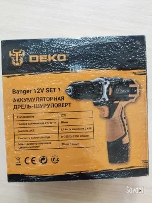 Аккумуляторная дрель DEKO Banger 12V Li-lon