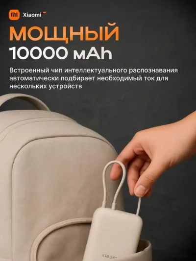 Внешний аккумулятор Xiaomi Power Bank 10000 mAh 22.5W