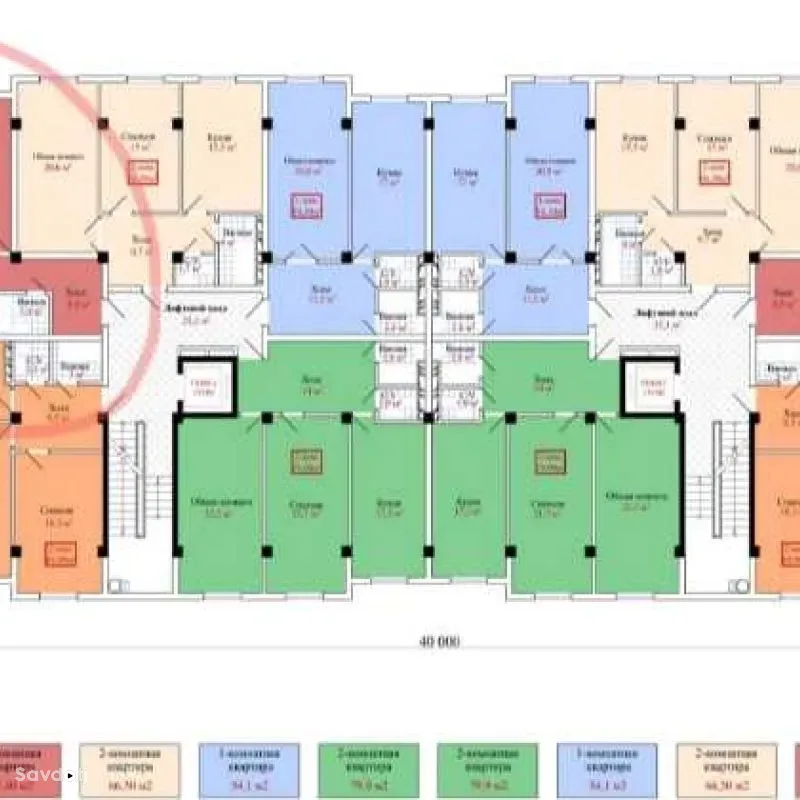 1-к квартира, 5 этаж, 48 м², 32 мкр