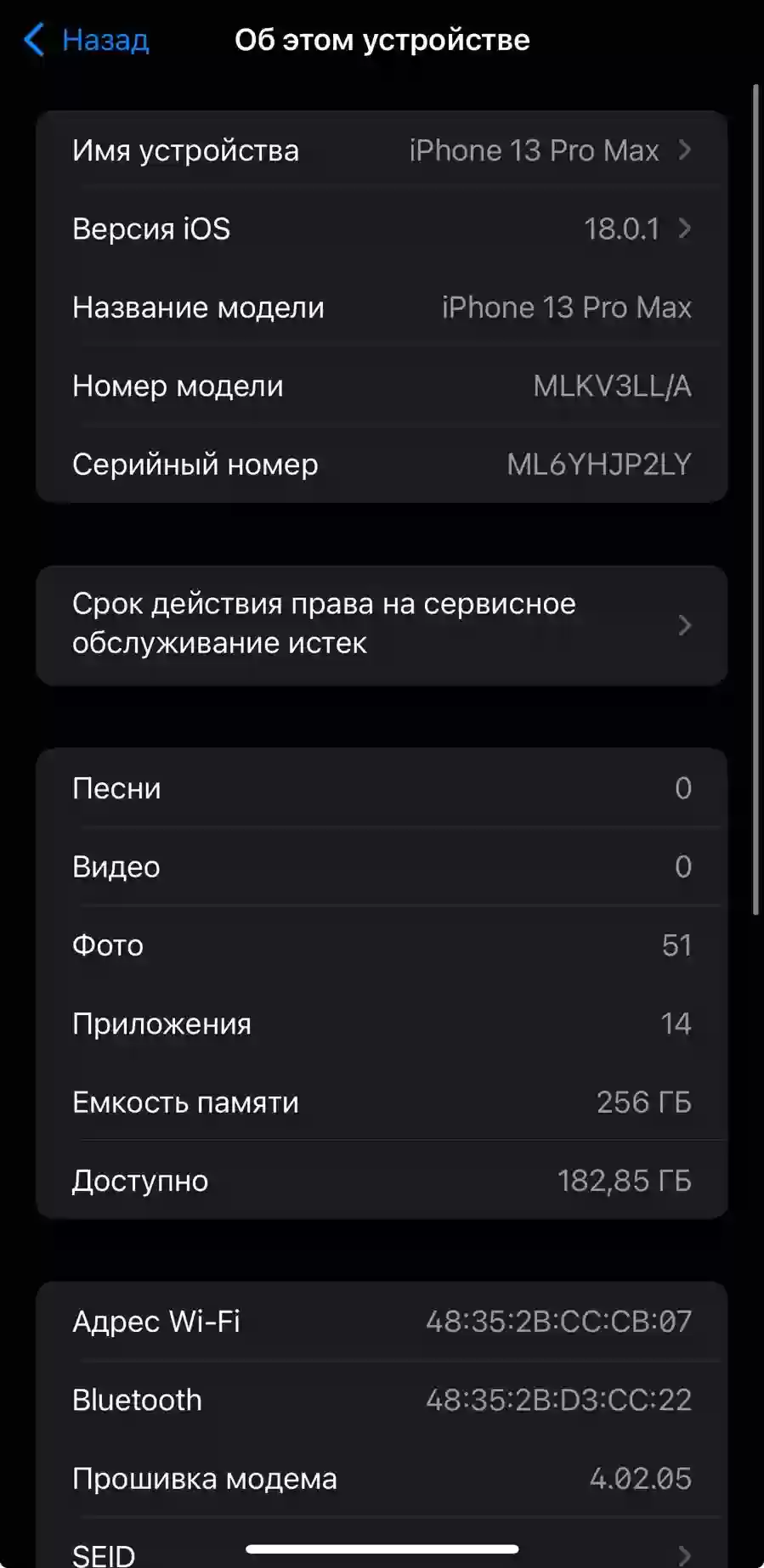 Apple iphone 13 pro max 256 gb