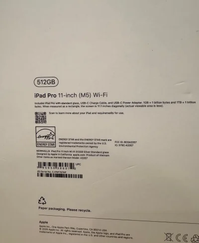 Планшет Apple iPad Pro 11 дюймов M5 512 WiFi