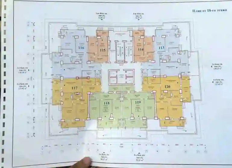 3-к квартира, 18 этаж, 138 м², Шохмансур