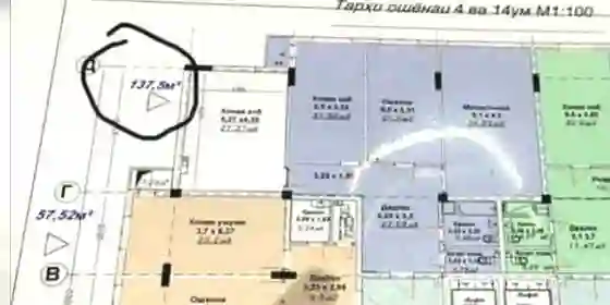3-к квартира, 3 этаж, 137 м², Фирдавси