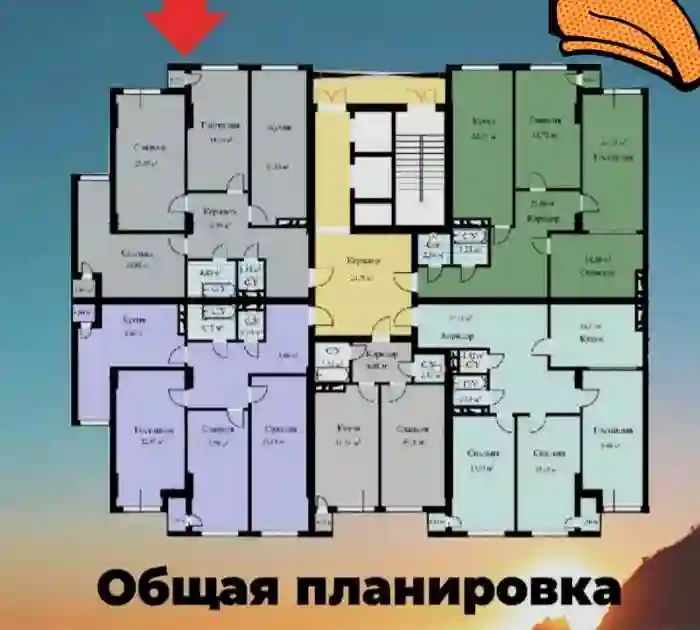 3-к квартира, 4 этаж, 110 м², Шохмансур