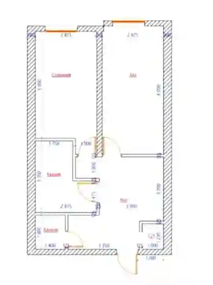 2-к квартира, 2 этаж, 63 м², Шохмансур