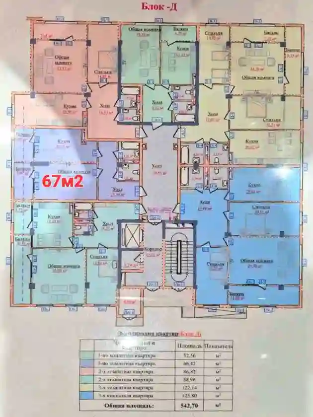2-к квартира, 8 этаж, 67 м², Шохмансур