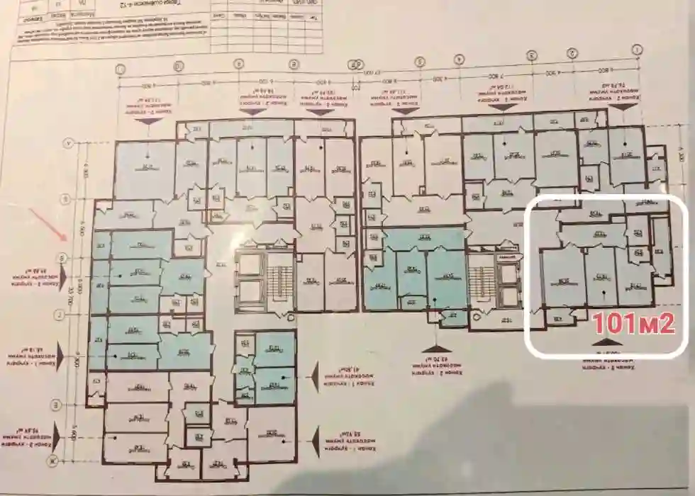 3-к квартира, 12 этаж, 101 м², Шохмансур
