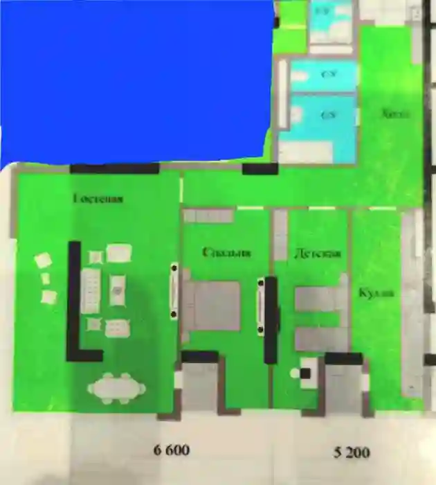 3-к квартира, 11 этаж, 127.6 м², Фирдавси