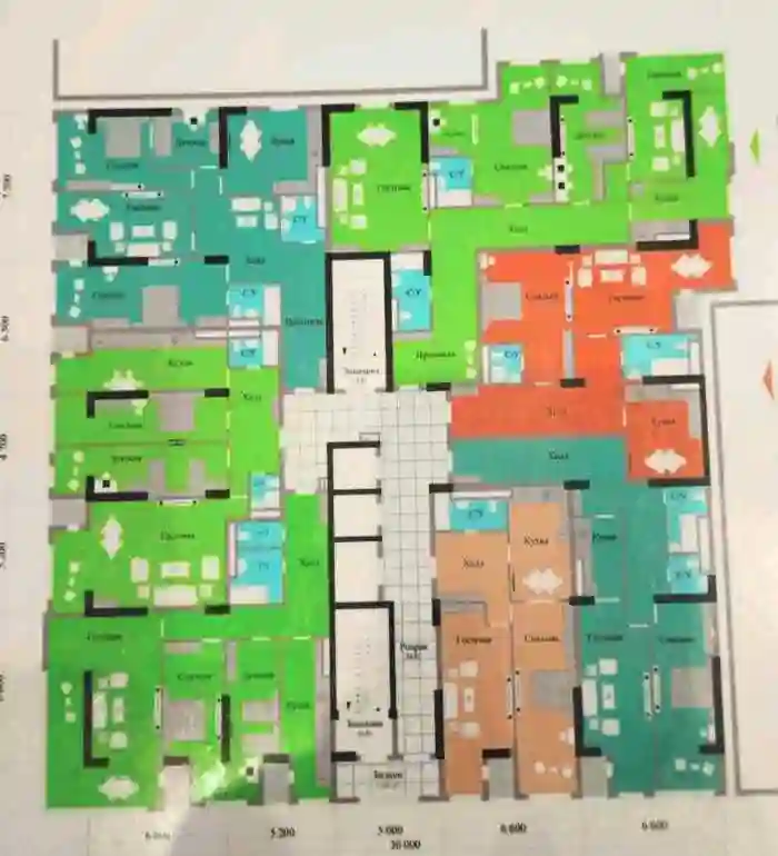 3-к квартира, 11 этаж, 127.6 м², Фирдавси