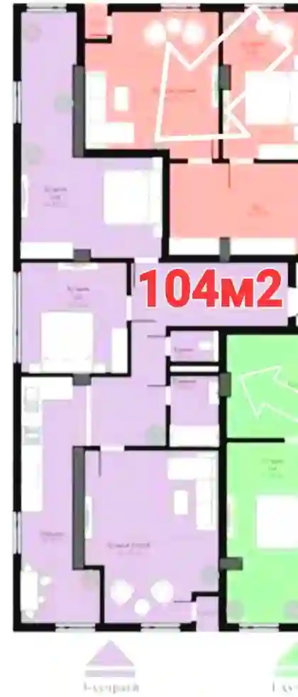 3-к квартира, 3 этаж, 104 м², Гиссар