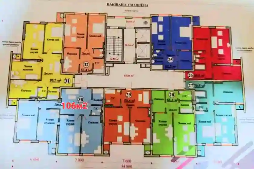 3-к квартира, 7 этаж, 106 м², Шохмансур