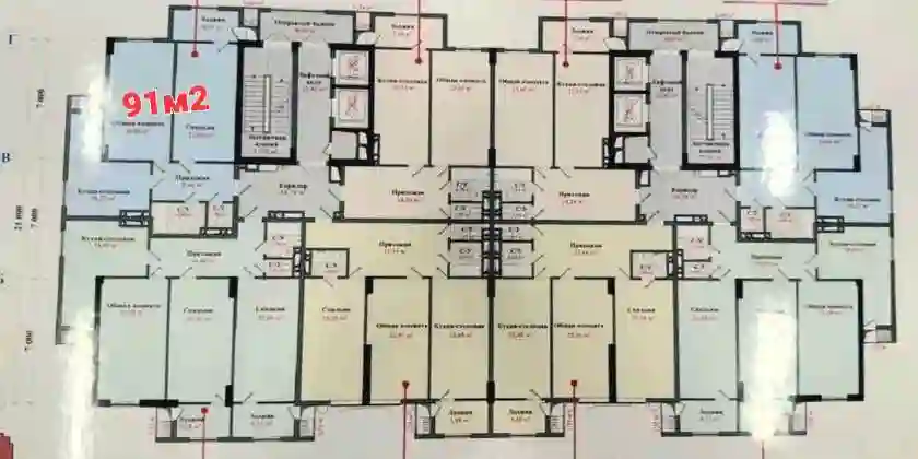 2-к квартира, 10 этаж, 91 м², Исмоил  Сомони