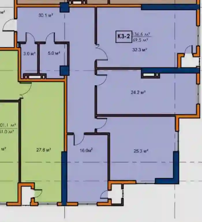 3-к квартира, 16 этаж, 137 м², Шохмансур