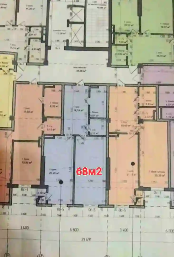 2-к квартира, 5 этаж, 68 м², Исмоил Сомони