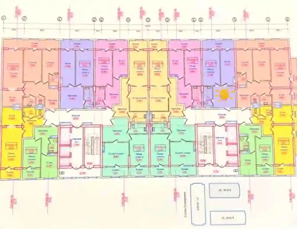 1-к квартира, 8 этаж, 59 м², Сино