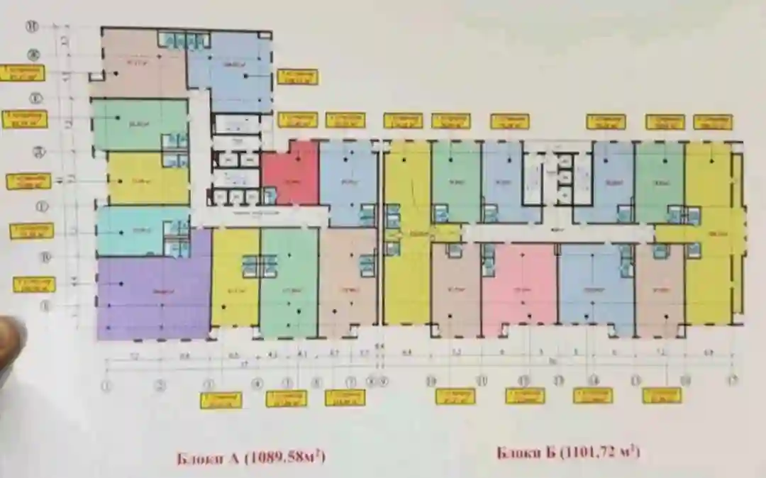 3-к квартира, 11 этаж, 87 м², Шохмансур