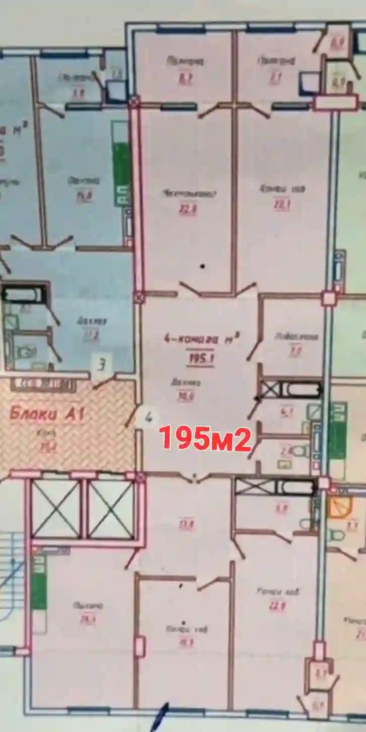 5-к квартира, 10 этаж, 195 м², Исмоил Сомони