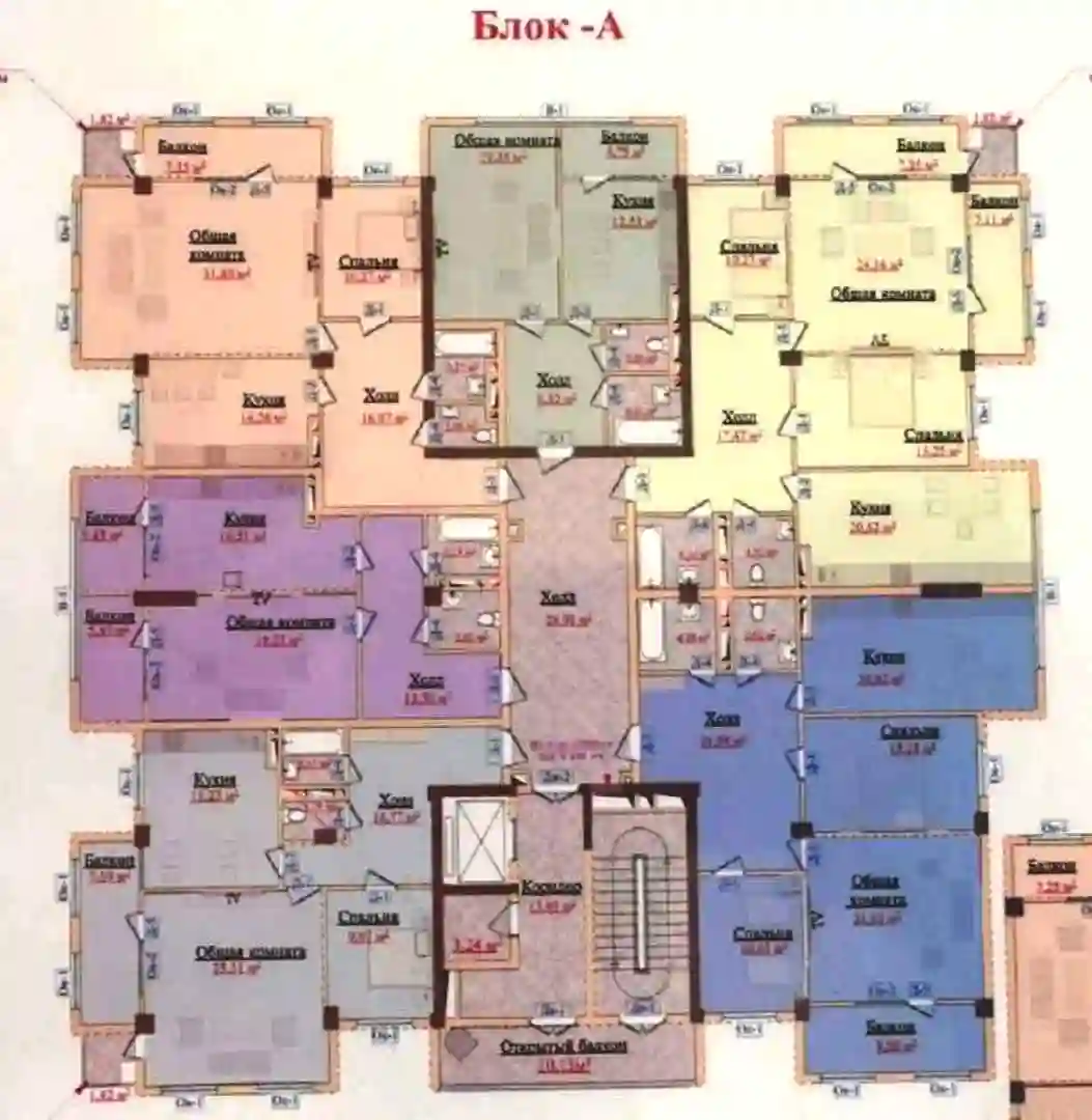 1-к квартира, 6 этаж, 54 м², Исмоил Сомони