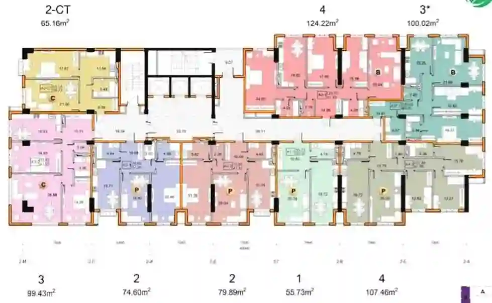 1-к квартира, 5 этаж, 55.7 м², Исмоил Сомони