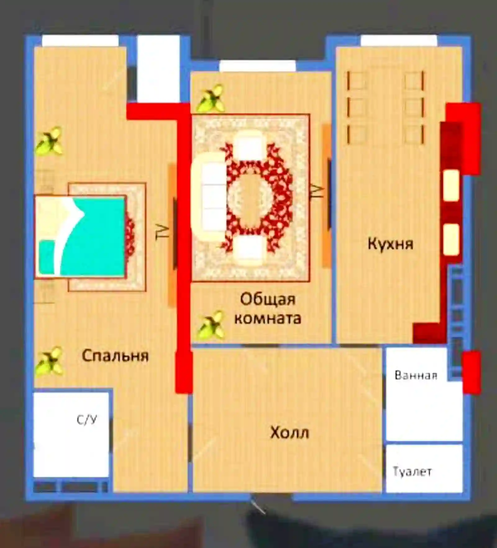 3-к квартира, 16 этаж, 98 м², Исмоил Сомони