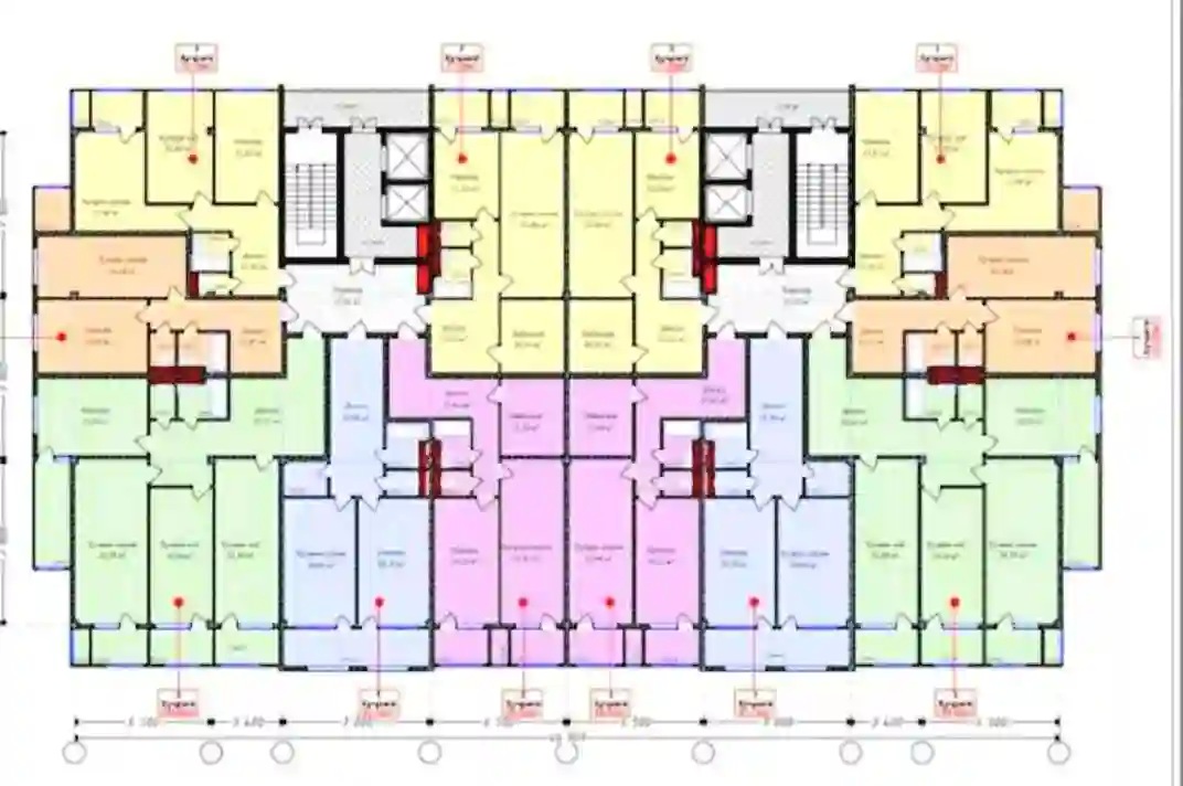 2-к квартира, 14 этаж, 85 м², Сино