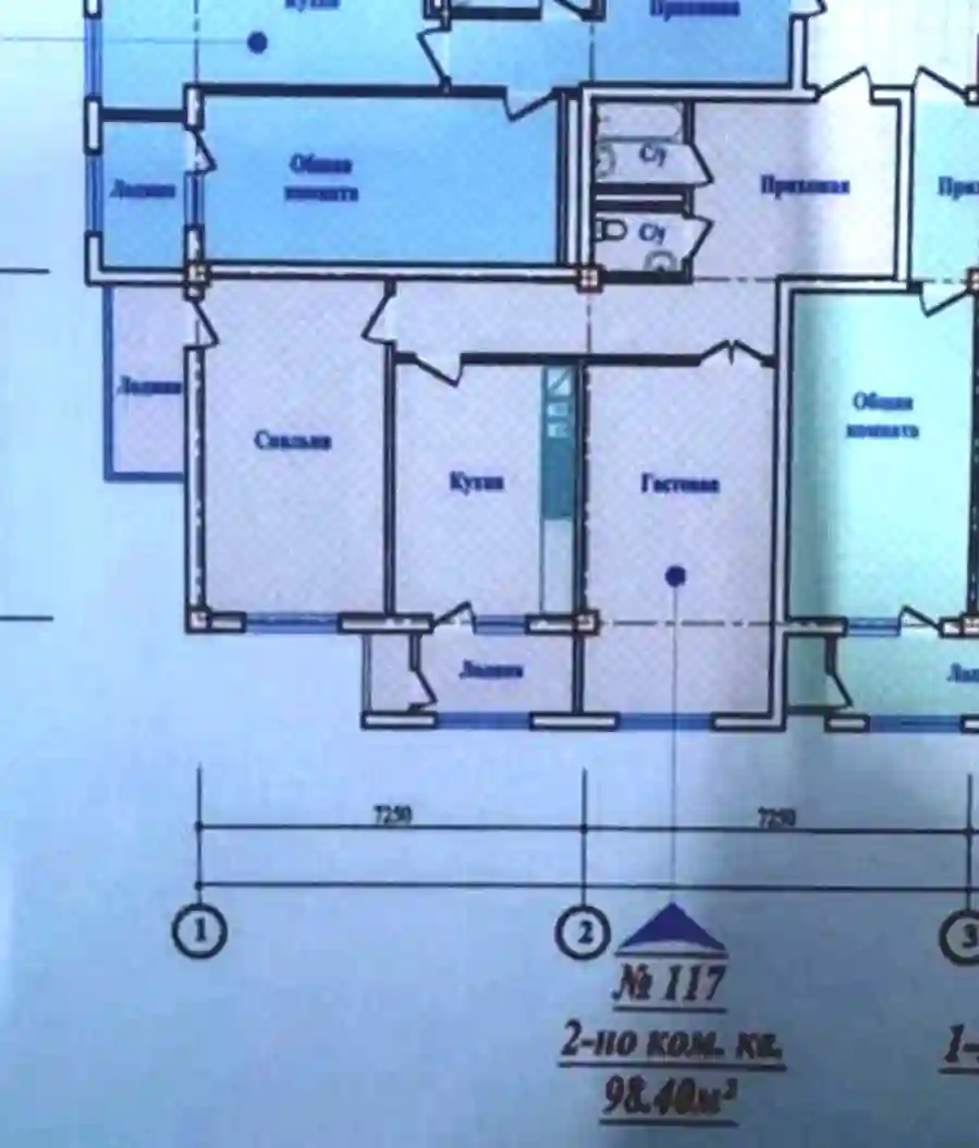 2-к квартира, 14 этаж, 98 м², Исмоил Сомони