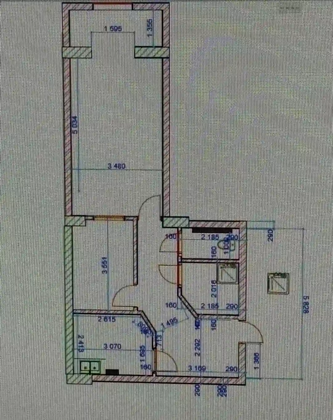 2-к квартира, 11 этаж, 60 м², Фирдавси