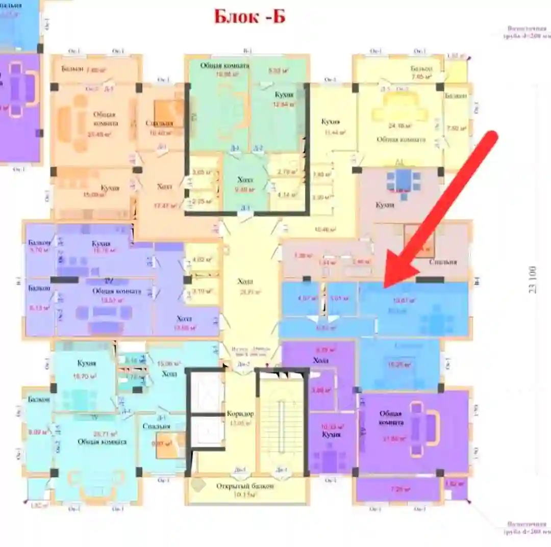 1-к квартира, 3 этаж, 50 м², Исмоил Сомони