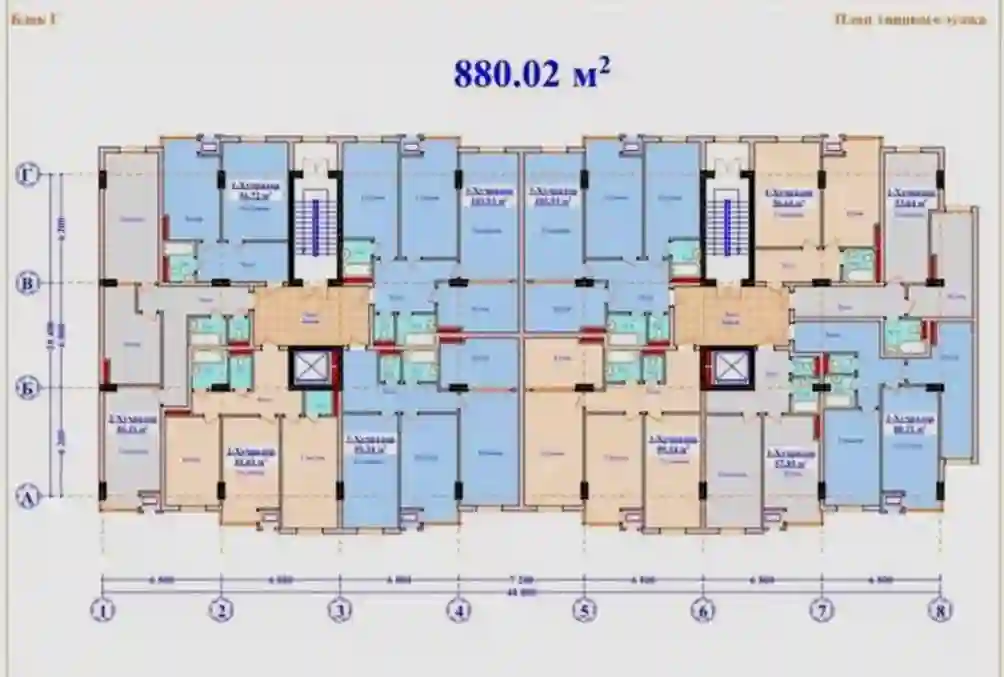 2-к квартира, 9 этаж, 82 м², Шохмансур