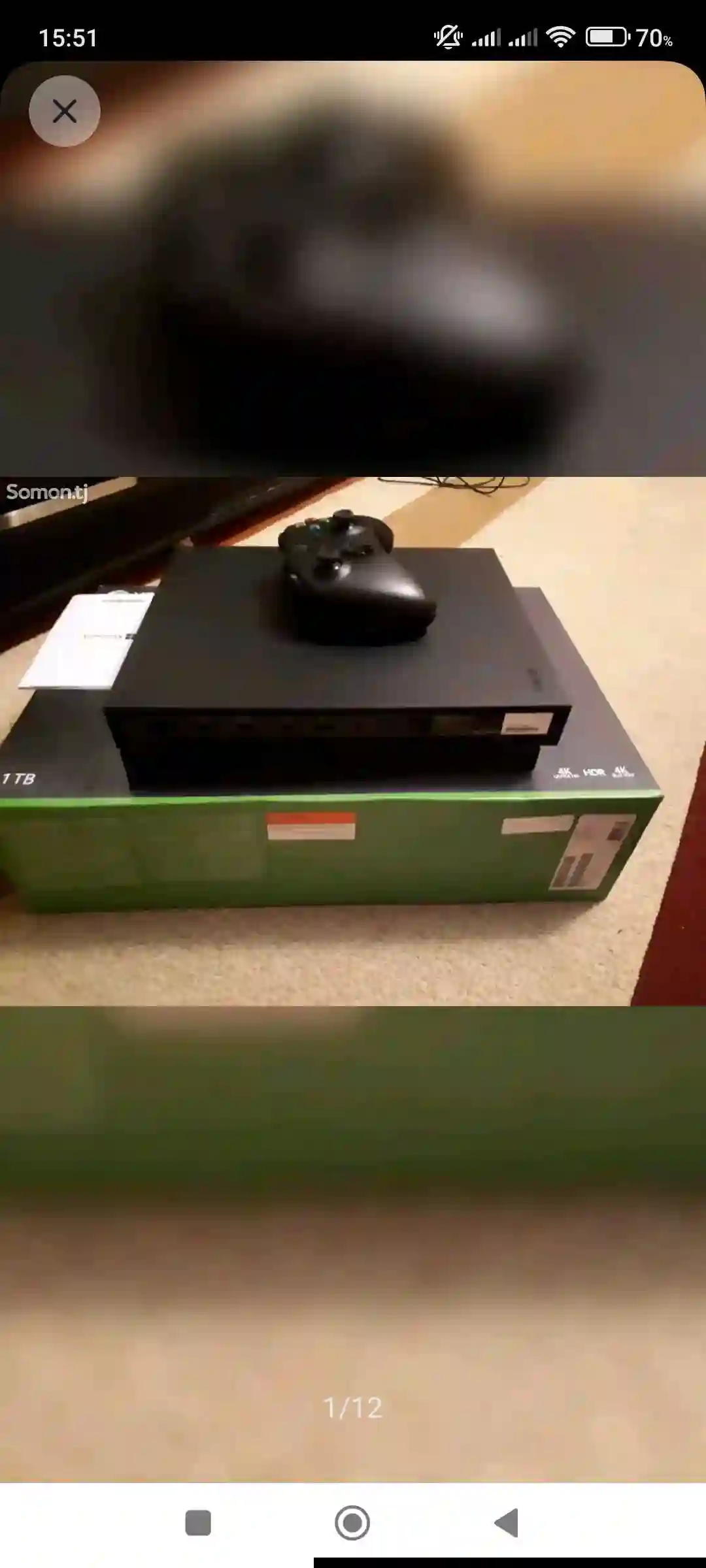 Игровая приставка Xbox One X 4K 1Tb-2 джойстика+7g