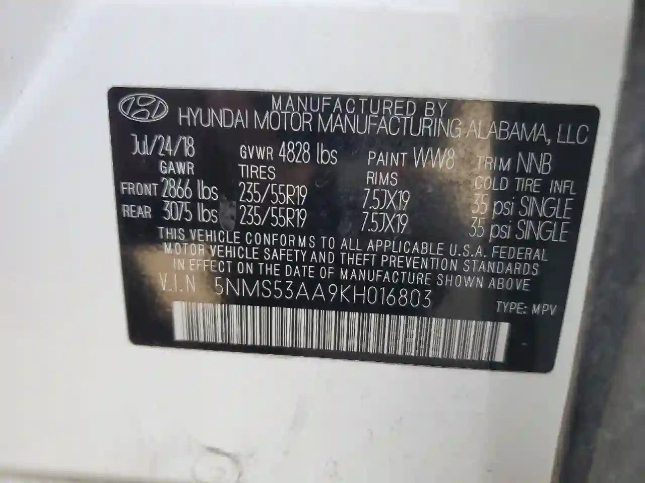 Hyundai Santa fe 2019