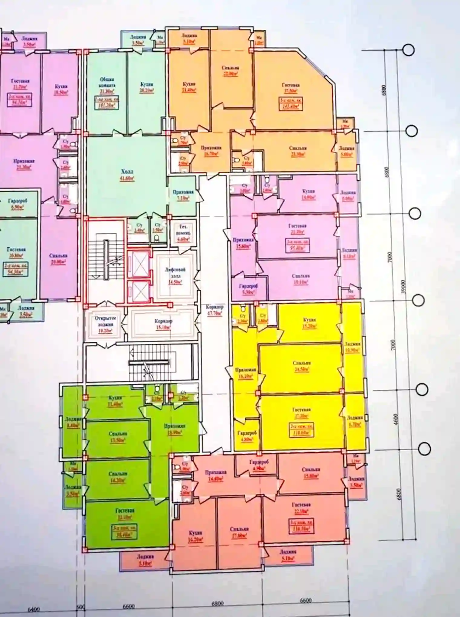 3-к квартира, 14 этаж, 103 м², Фирдавси