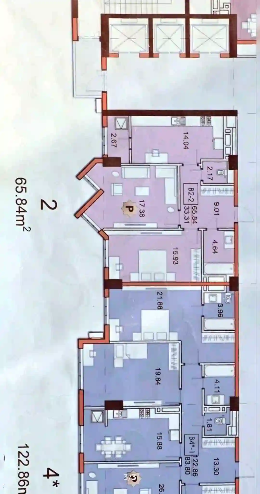 2-к квартира, 10 этаж, 65 м², Исмоили Сомонӣ