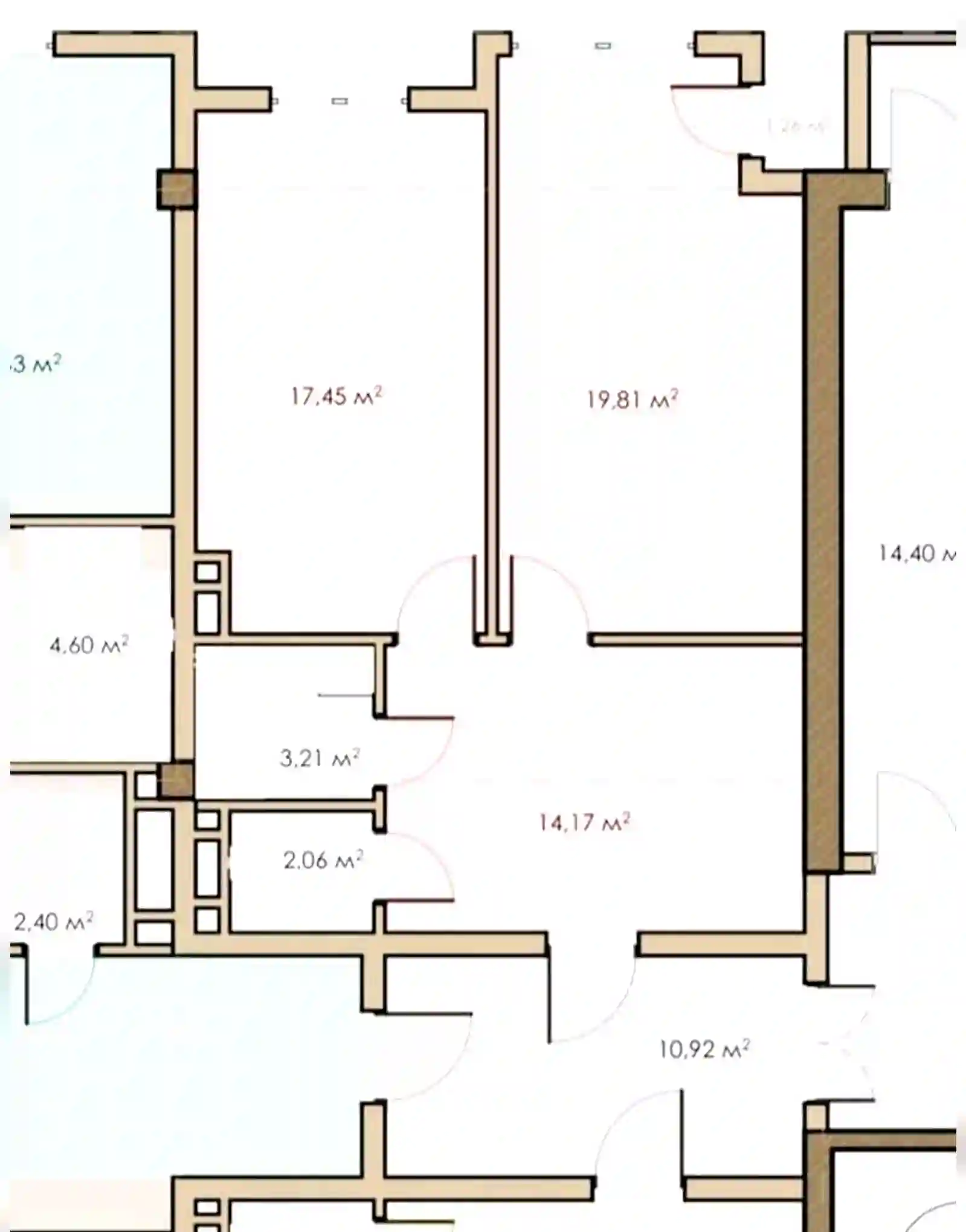 1-к квартира, 9 этаж, 58 м², Исмоил Сомони