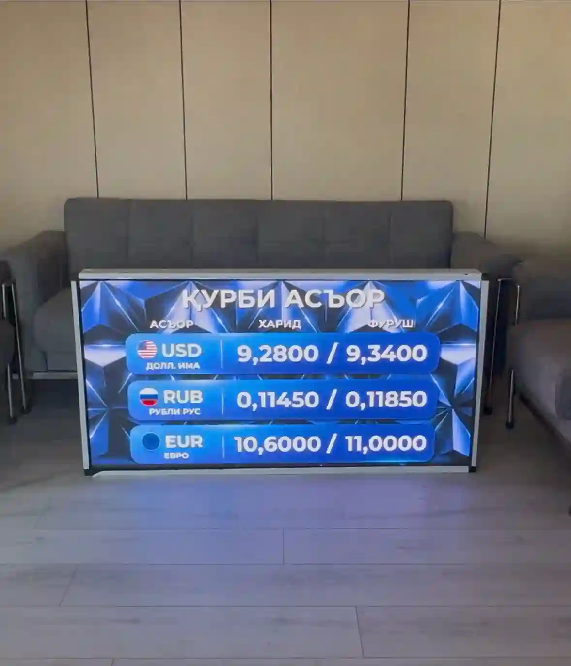 Истехсоли LED Экранхои рушноидиханда