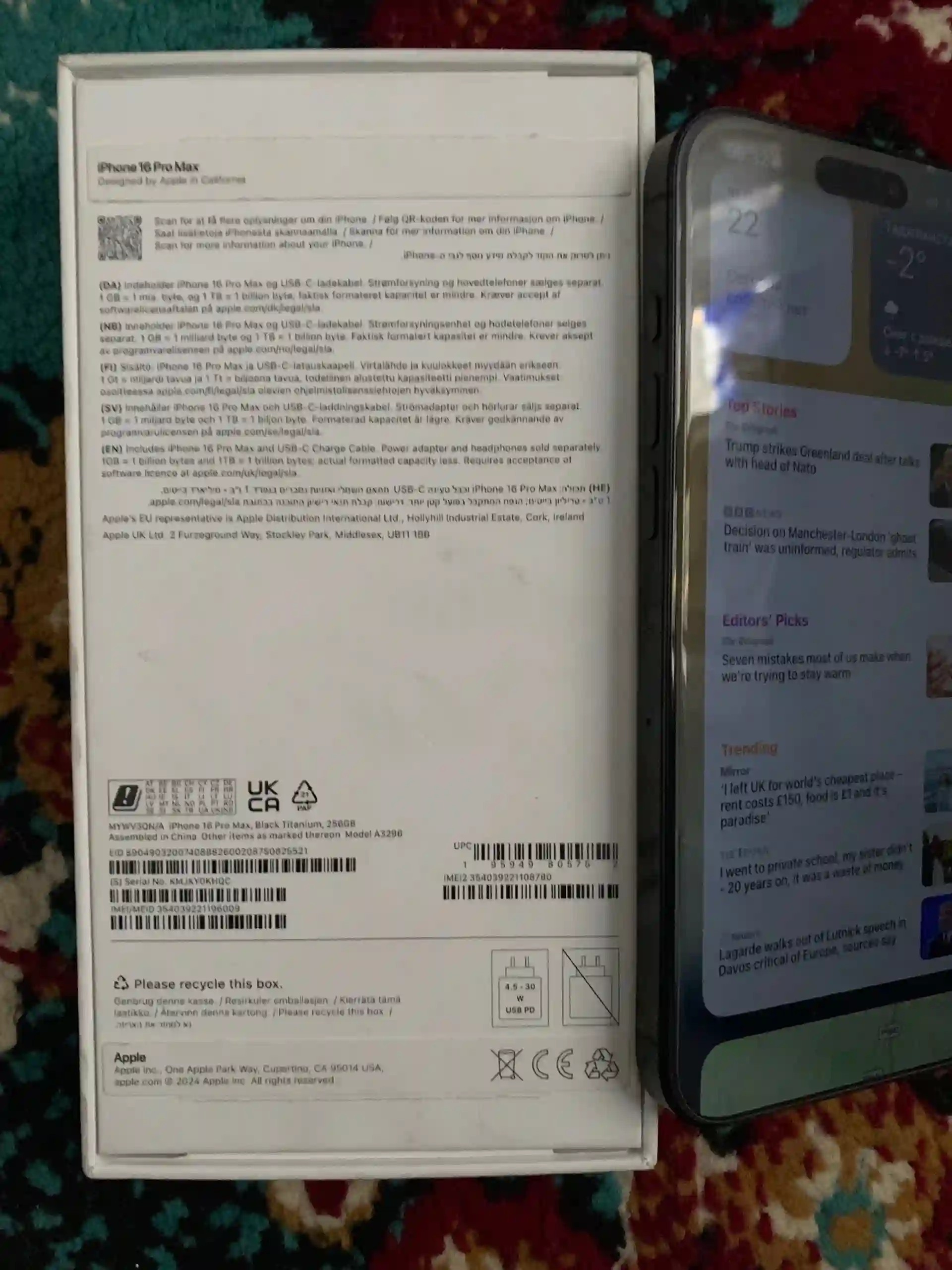 Apple iPhone 16 Pro Max 256 gb