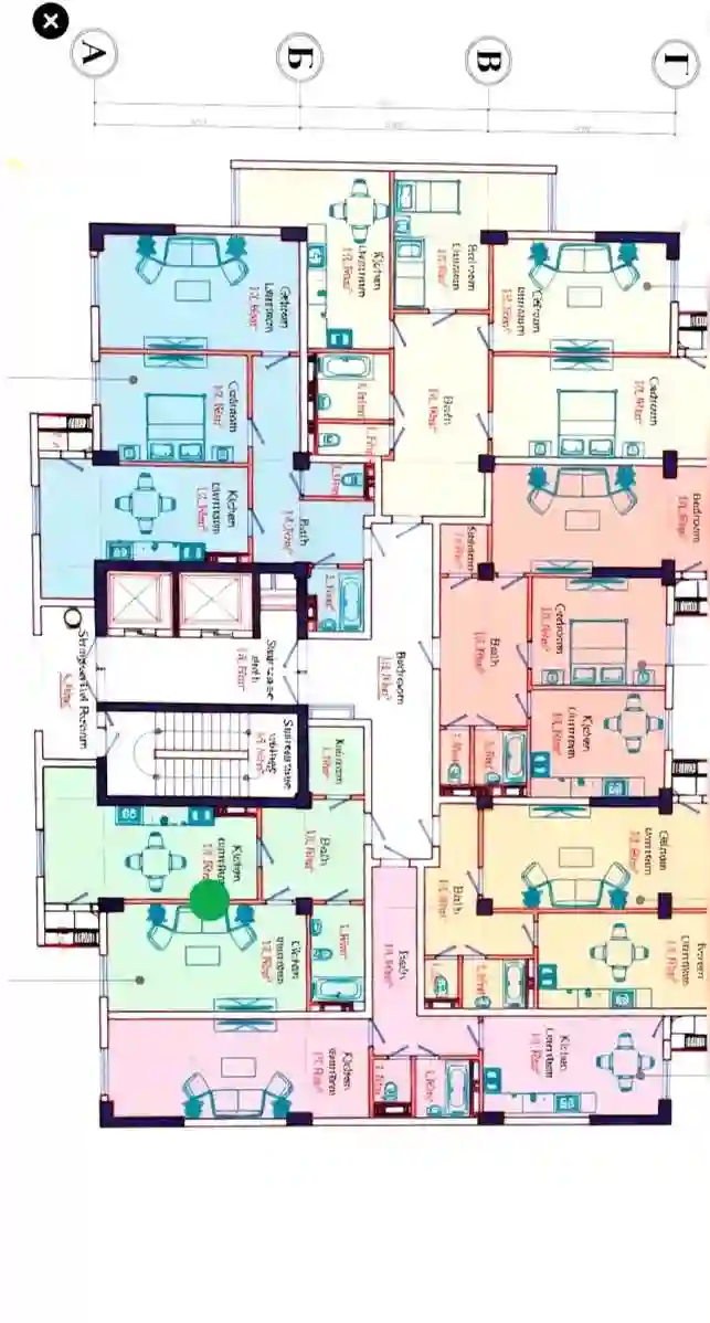 2-к квартира, 6 этаж, 75 м², Сино