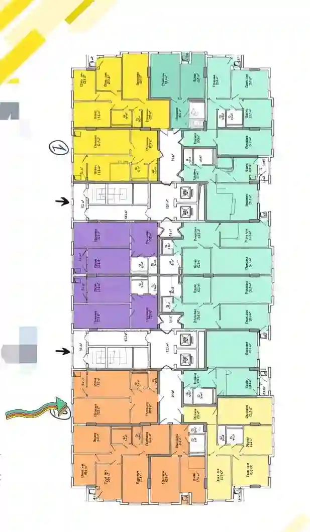 1-к квартира, 4 этаж, 63 м², Сино