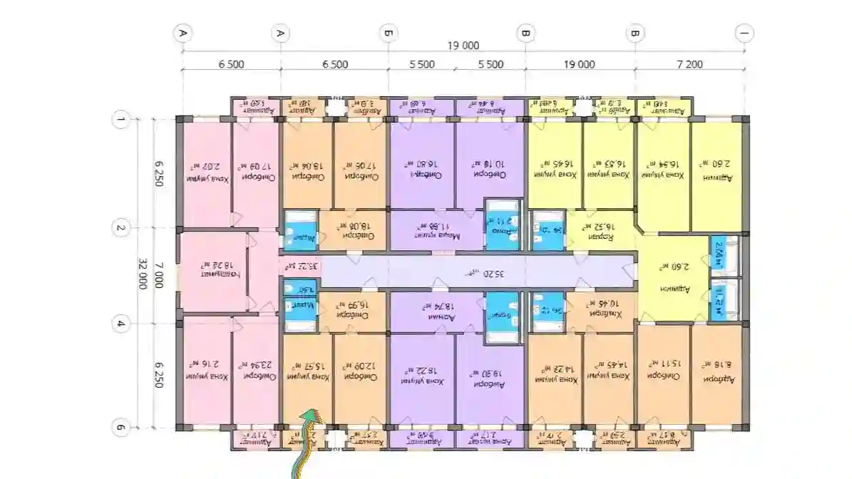 1-к квартира, 11 этаж, 57 м², Шохмансур
