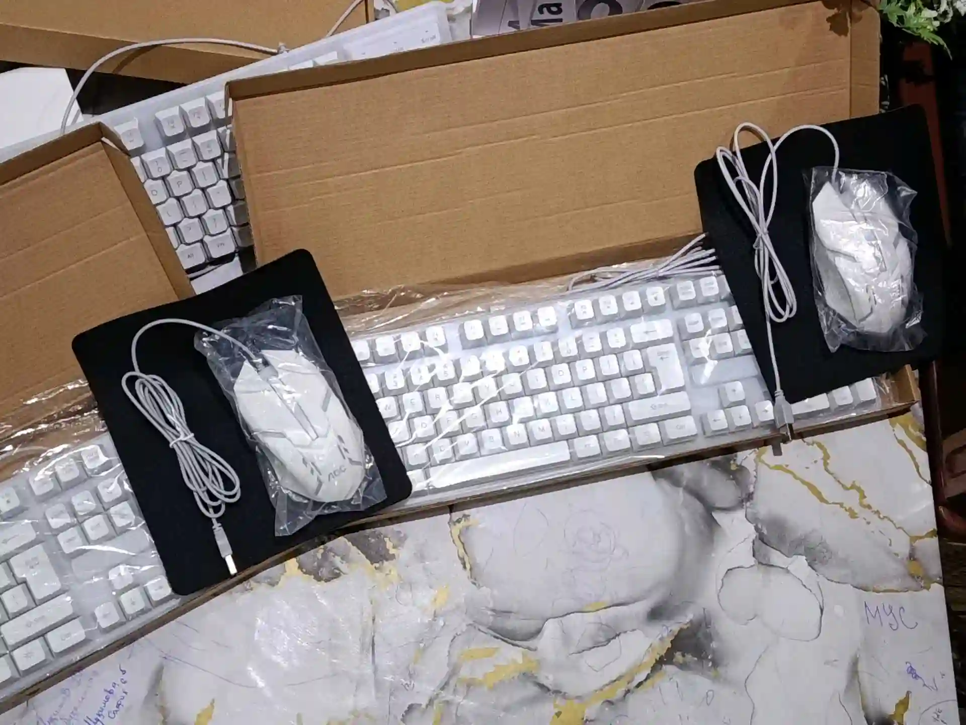 Клавиатура+мышка+коврик