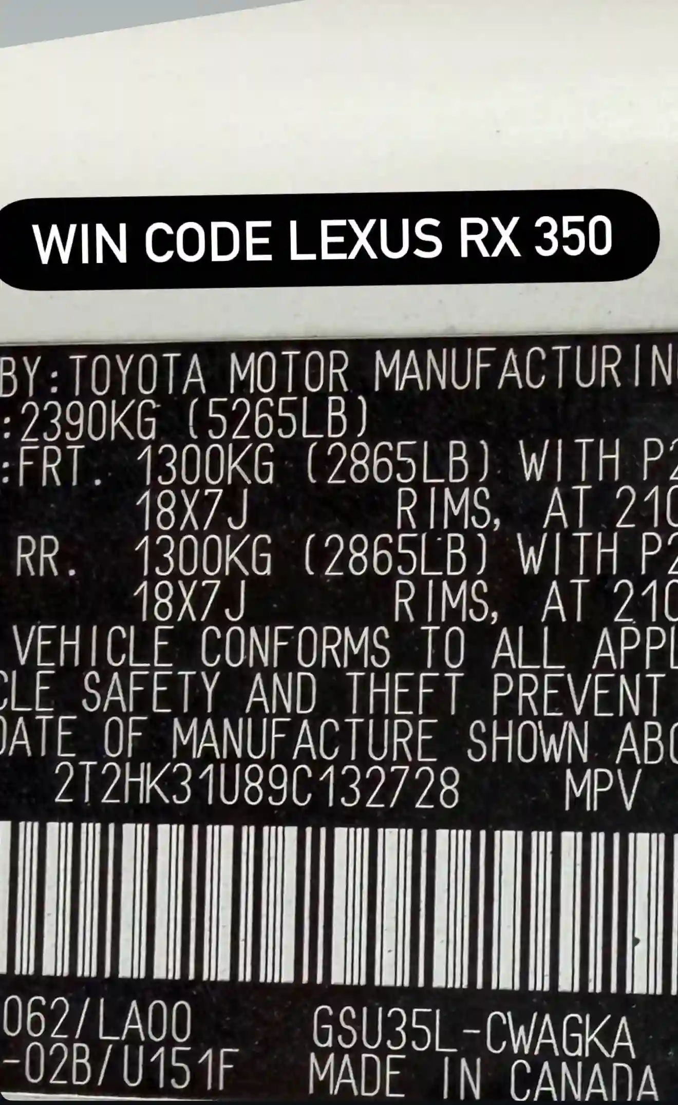 Lexus Rx series 2009