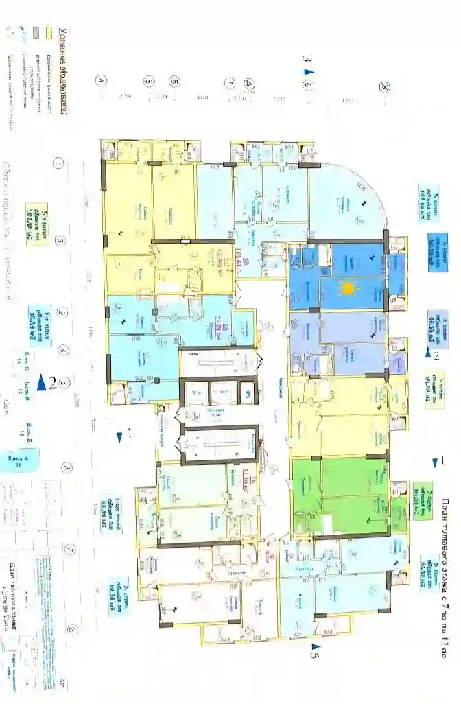 1-к квартира, 13 этаж, 57 м², Сино