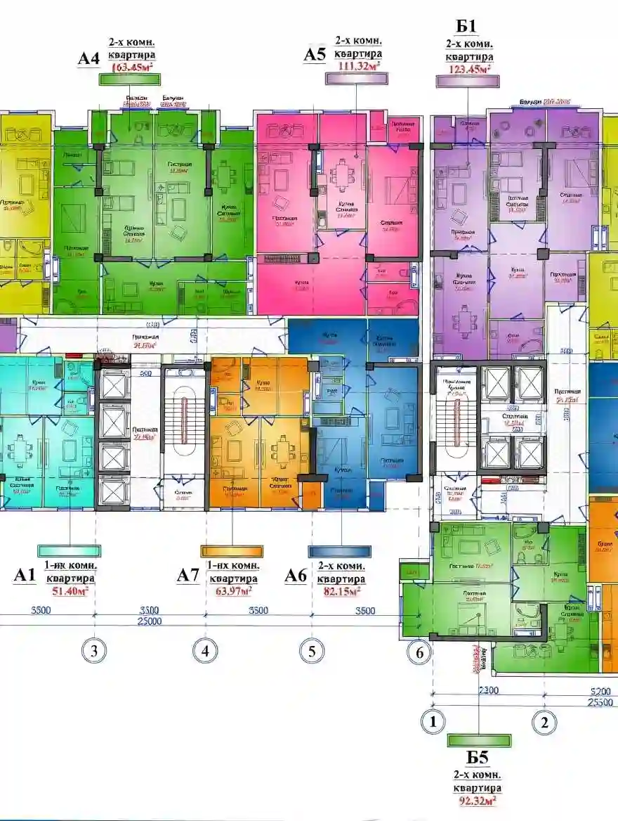 2-к квартира, 16 этаж, 77 м², И.Сомонӣ
