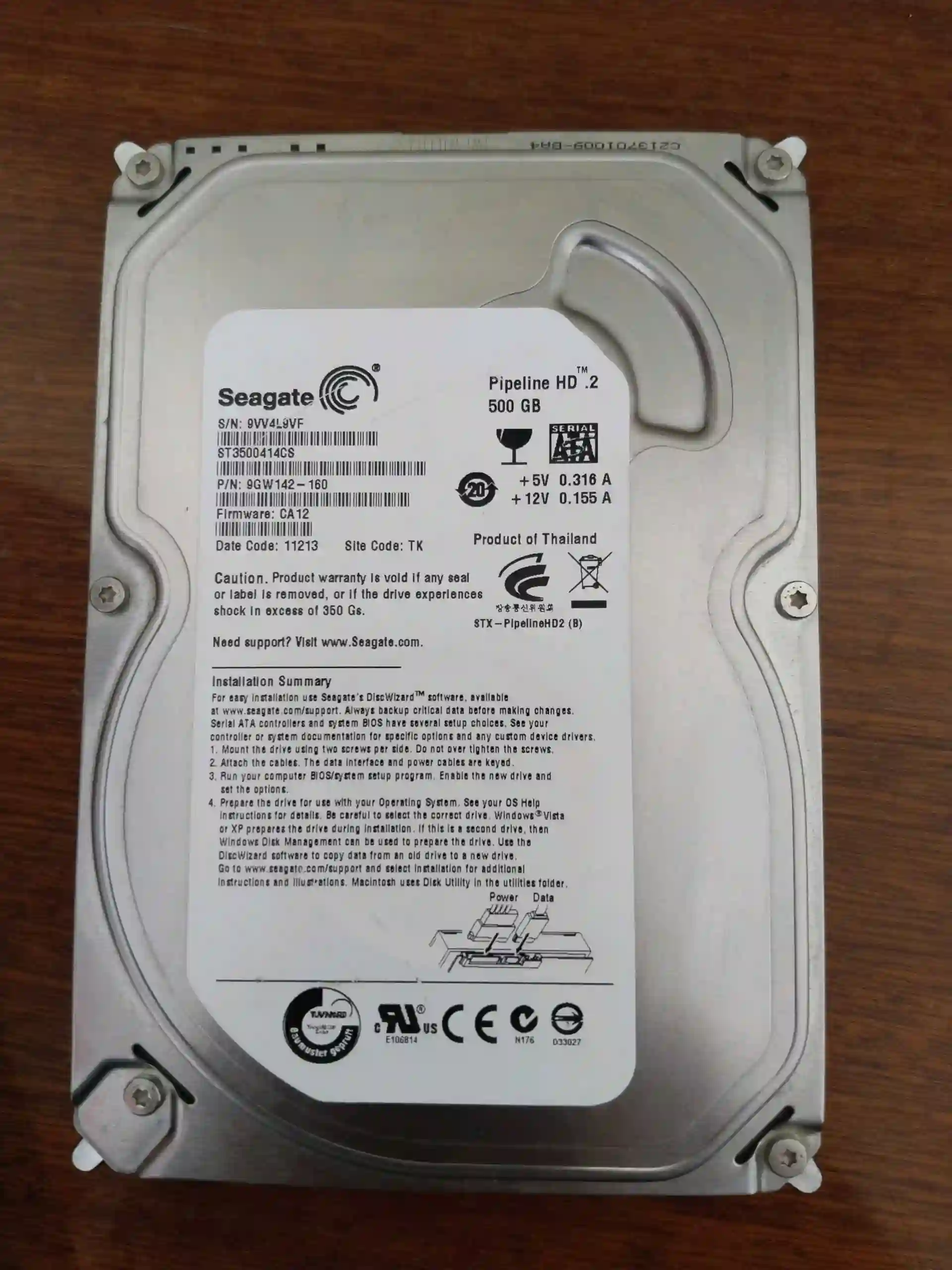 Жёсткий диск seagate 500gb