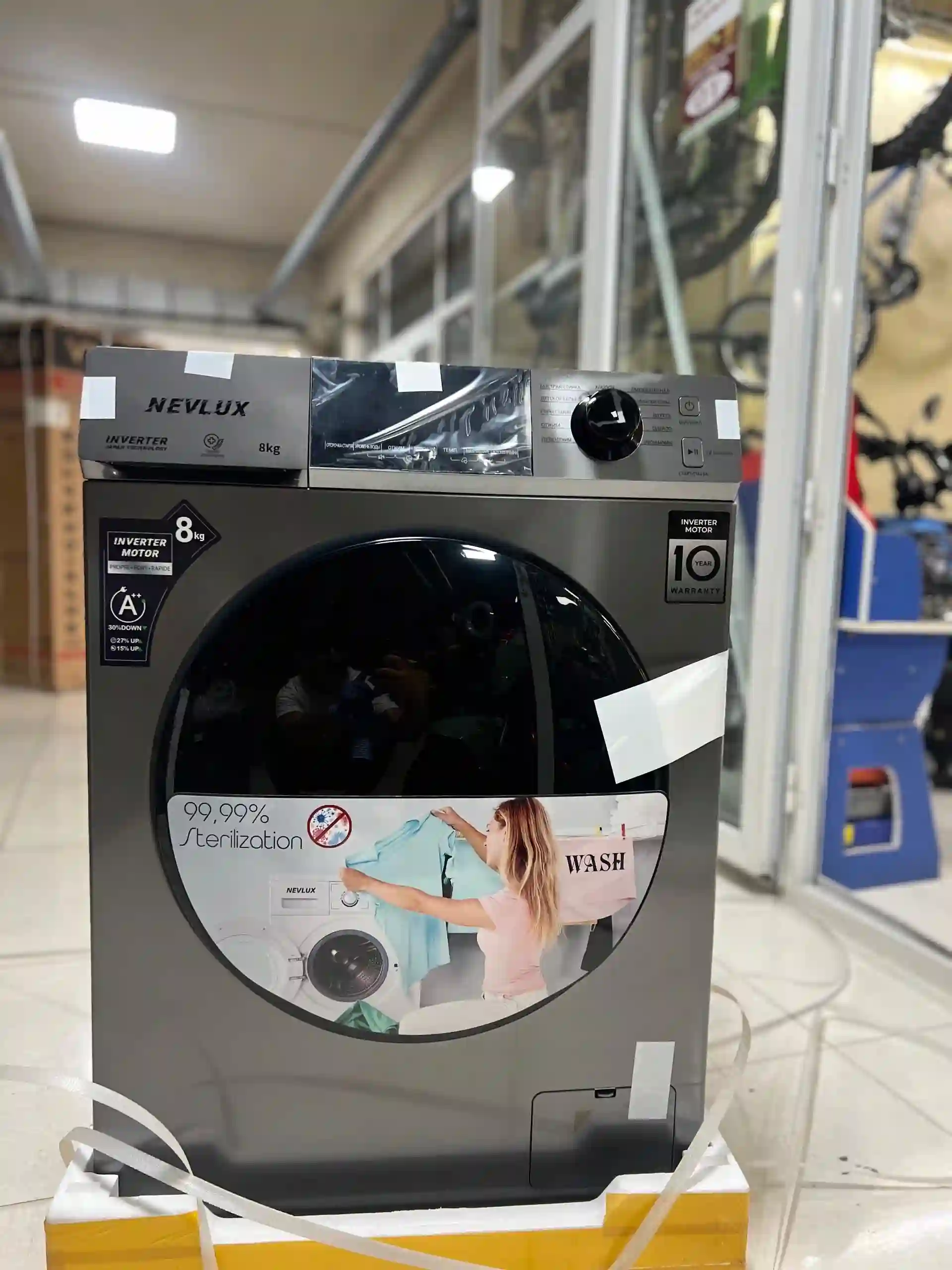 стиральная машины nevlux 8кг